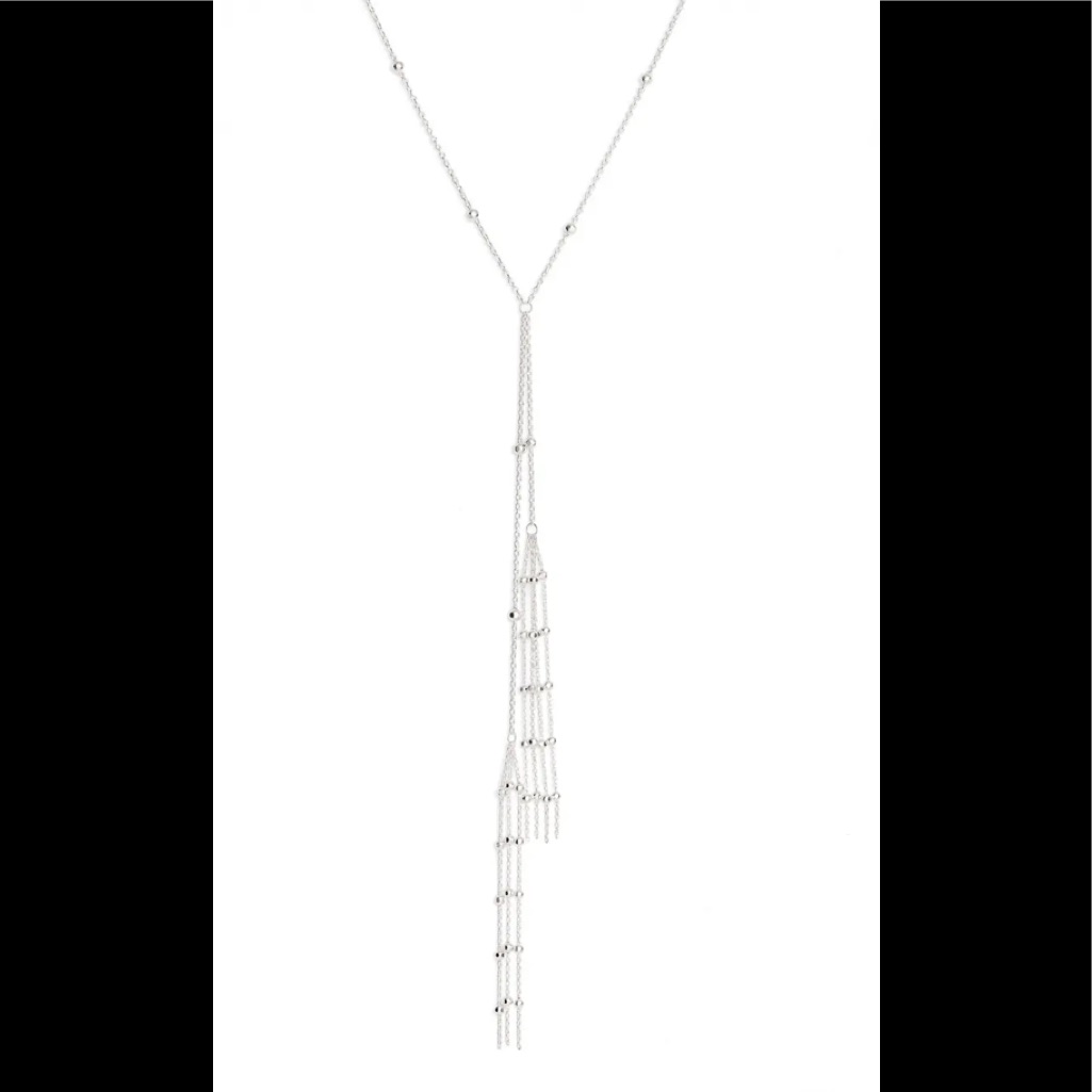 Argento Vivo Nwt Silverlong Tassel Y-Necklace 21$